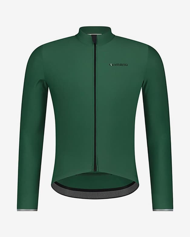 Maillot Shimano Style manche longue vert foncé - #1