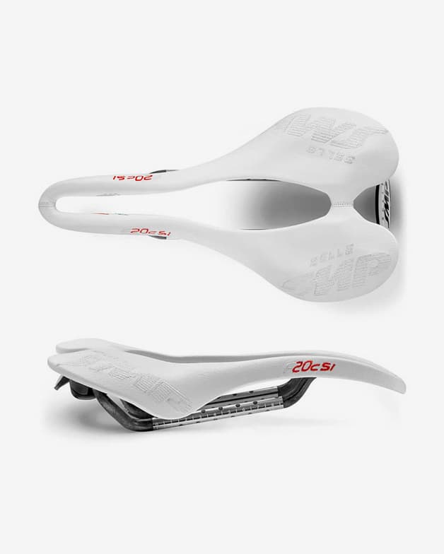 Sillín Selle SMP F20 C Carbon blanco - #1