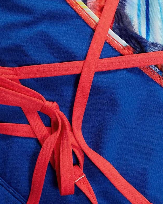 Maillot de bain Speedo Allover Digital Lattice One Piece bleu rouge jaune femme - #6