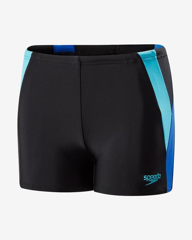 Maillot de bain Speedo Colour Block Aquashort noir bleu garçon - #1