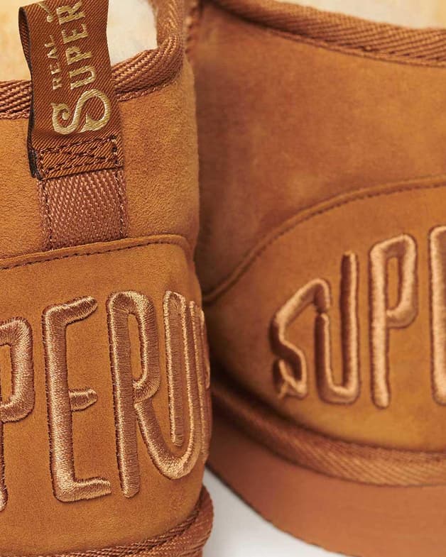 Botas Superdry Suede Sherpa Mini marrón mujer - #7