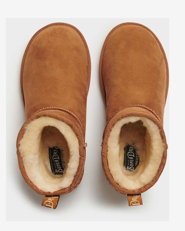 Botas Superdry Suede Sherpa Mini marrón mujer - #2