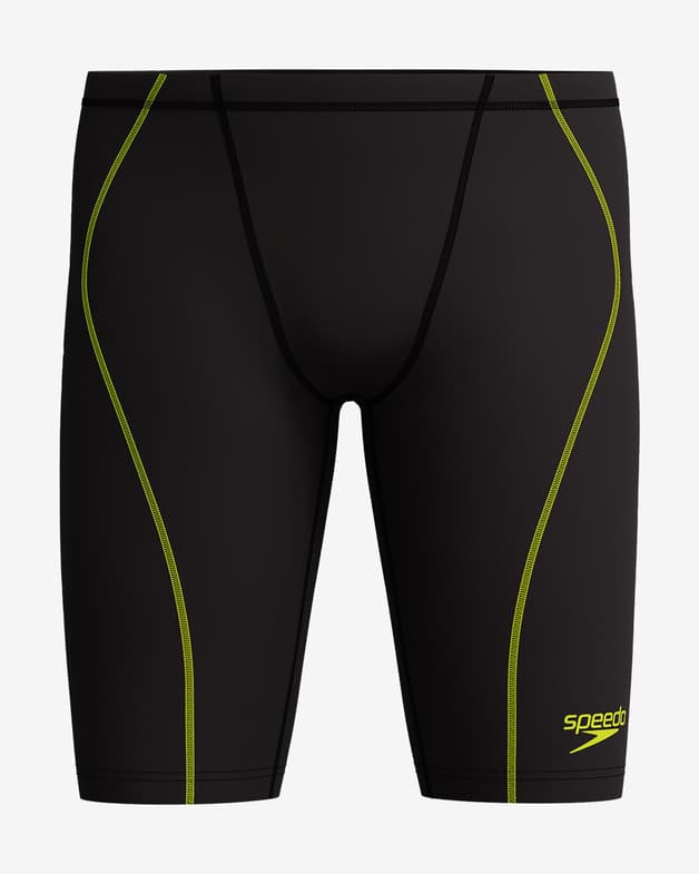 Maillot de bain Speedo Fastskin HyperSpark Solid Jammer noir jaune garçon - #2