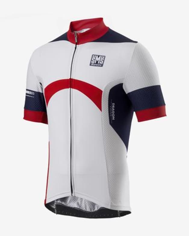 Camisola Santini Dragon Jersey branco vermelho - #2
