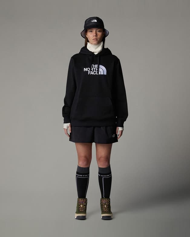 Sudadera con capucha The North Face Drew Peak negro blanco mujer - #4