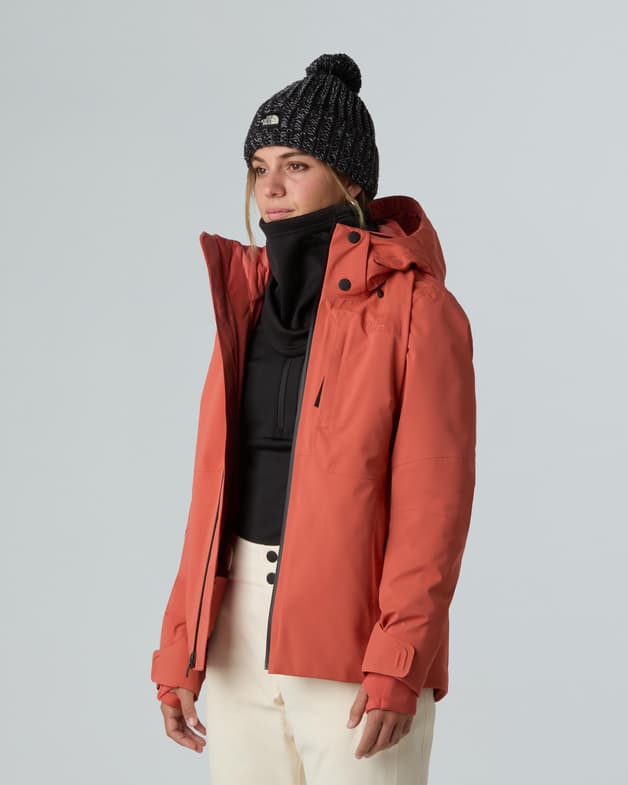 Chaqueta con capucha The North Face Lenado rojo anaranjado mujer - #5