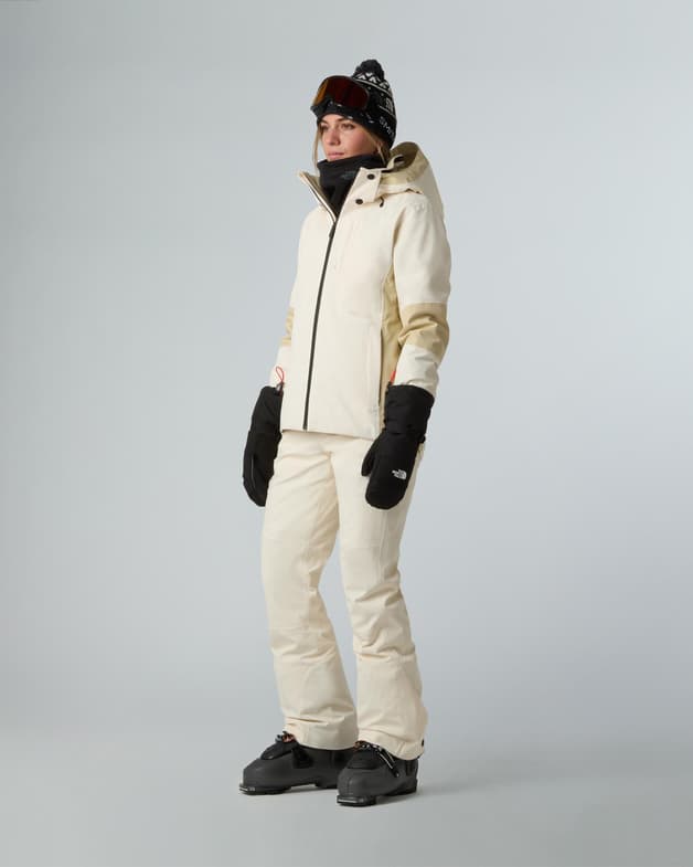 Pantalón largo The North Face Lenado Regular blanco crema mujer - #5