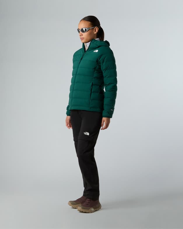 Chaqueta con capucha The North Face Abseil Stretch Down verde abeto mujer - #6