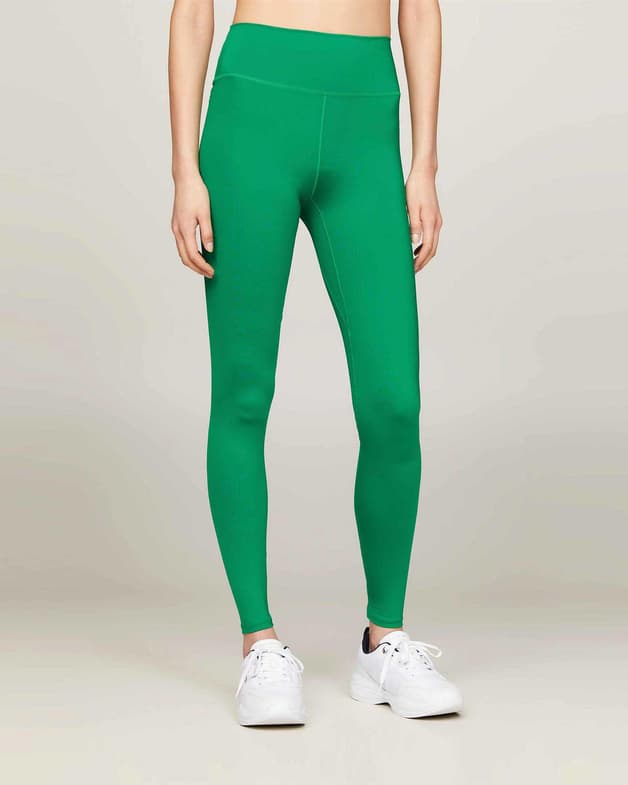 Malla larga Tommy Hilfiger Essential Flag Color verde mujer - #4