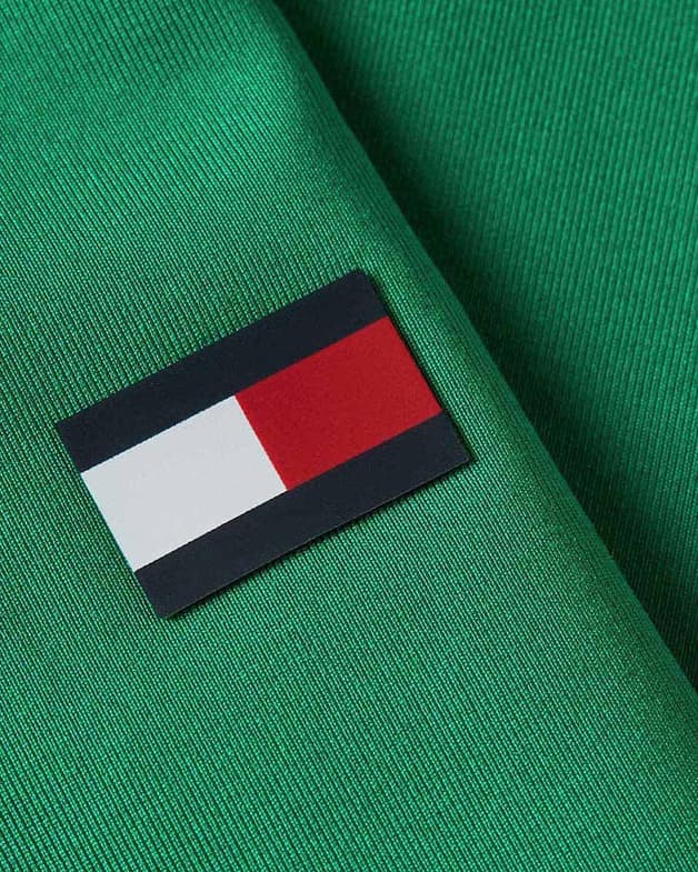 Malla larga Tommy Hilfiger Essential Flag Color verde mujer - #5