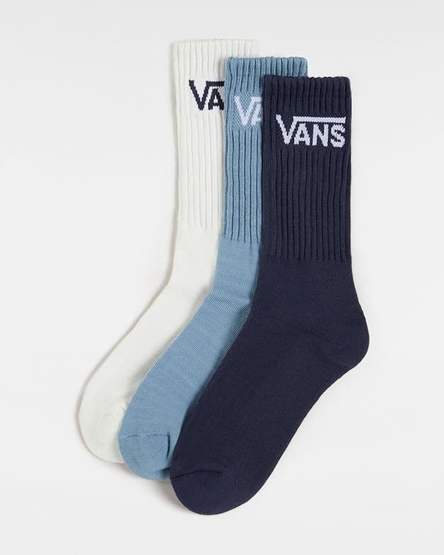 Calcetines Vans Crew blanco azul (3 pares) - #3
