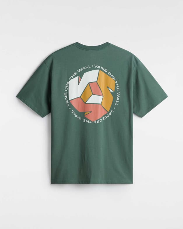 Camiseta Vans Cycle manga corta verde blanco naranja - #2