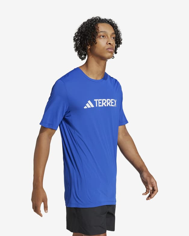 Camiseta adidas Terrex Classic Logo manga corta azul eléctrico - #6