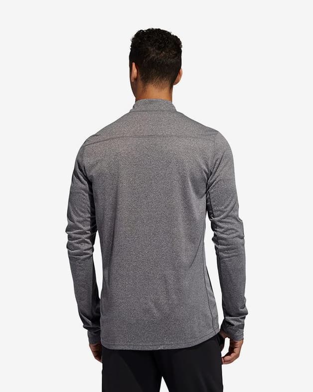 Sudadera adidas Own The Run Half Zip gris - #4