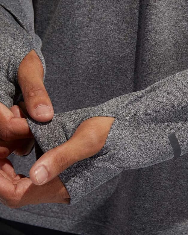 Sudadera adidas Own The Run Half Zip gris - #6