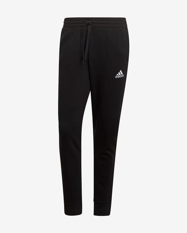 Pantalón largo adidas Essentials Fleece Regular Fit Tapered Cuff negro - #1