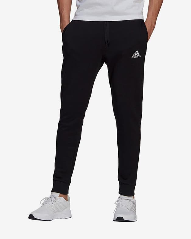 Pantalón largo adidas Essentials Fleece Regular Fit Tapered Cuff negro - #2