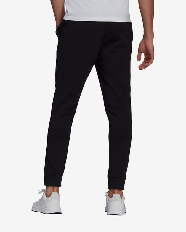 Pantalón largo adidas Essentials Fleece Regular Fit Tapered Cuff negro - #3
