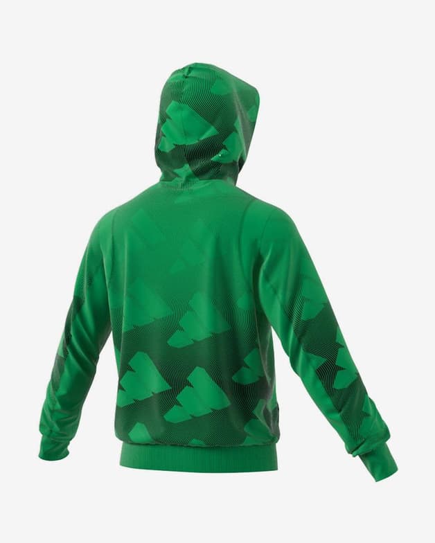 Sudadera con capucha adidas All Over Print verde - #3
