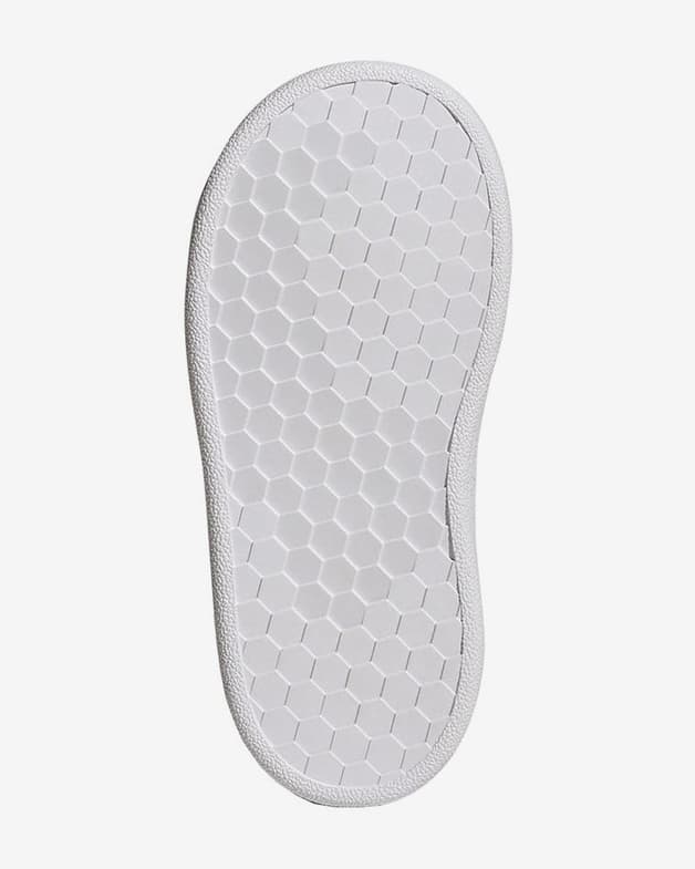 Zapatillas adidas Advantage con velcro blanco rosa bebé - #6