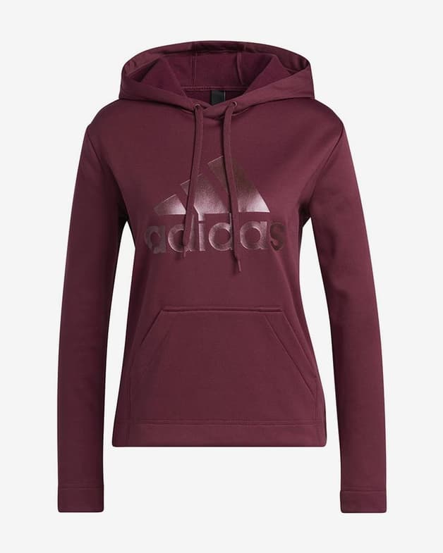 Sudadera con capucha adidas Game and Go Big Logo granate mujer - #1