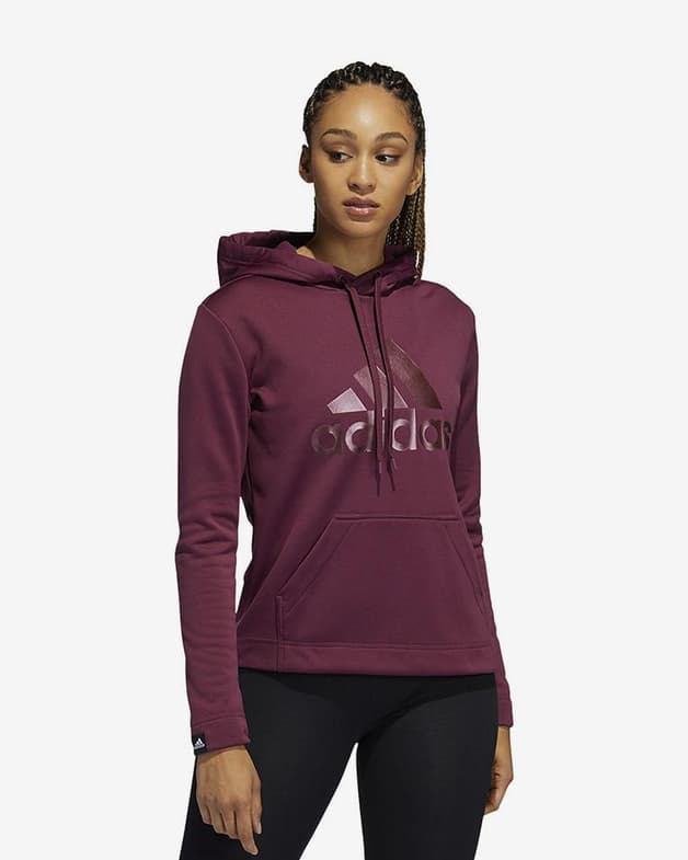 Sudadera con capucha adidas Game and Go Big Logo granate mujer - #2
