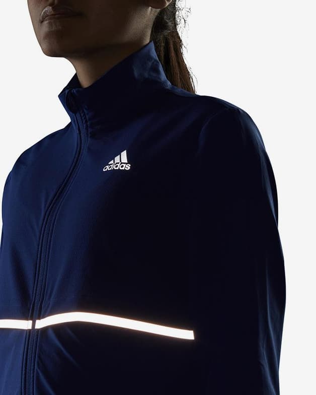 Chaqueta adidas Own The Run Soft Shell azul marino mujer - #4