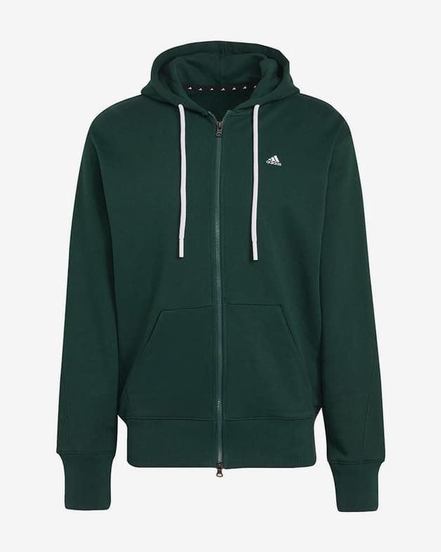 Sudadera con capucha adidas Comfy And Chill Full Zip verde - #1