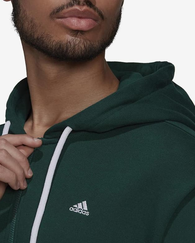 Sudadera con capucha adidas Comfy And Chill Full Zip verde - #4