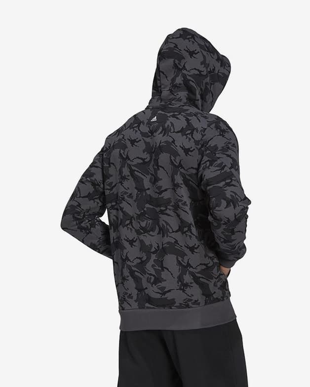 Sudadera con capucha adidas Future Icons Camo Graphic gris blanco - #3