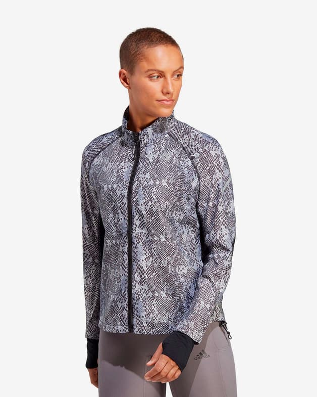Chaqueta adidas Fast Running Iteration gris negro mujer - #2