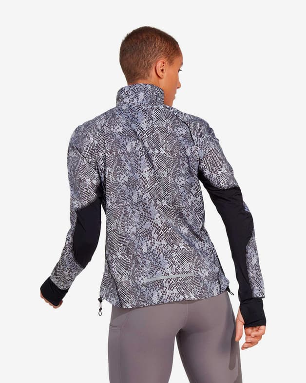 Chaqueta adidas Fast Running Iteration gris negro mujer - #3
