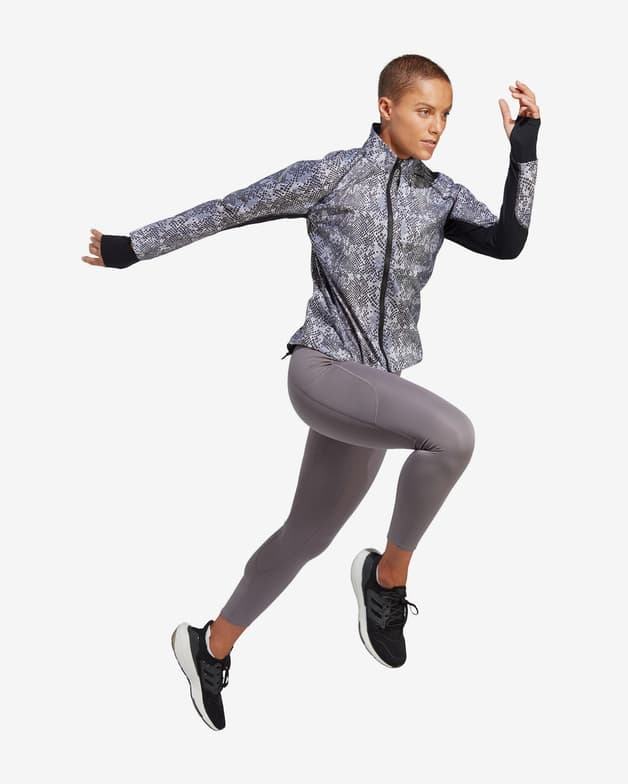 Chaqueta adidas Fast Running Iteration gris negro mujer - #4