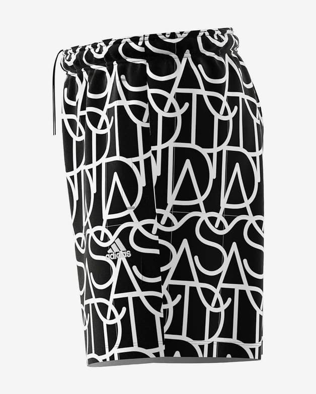 Pantalón corto adidas Script negro blanco - #3
