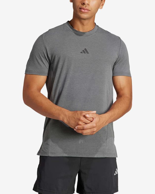 Camiseta adidas Designed for Training Workout manga corta gris - #4