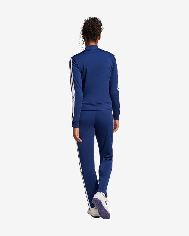 Chándal adidas Essentials 3-Stripes azul marino blanco mujer - #3