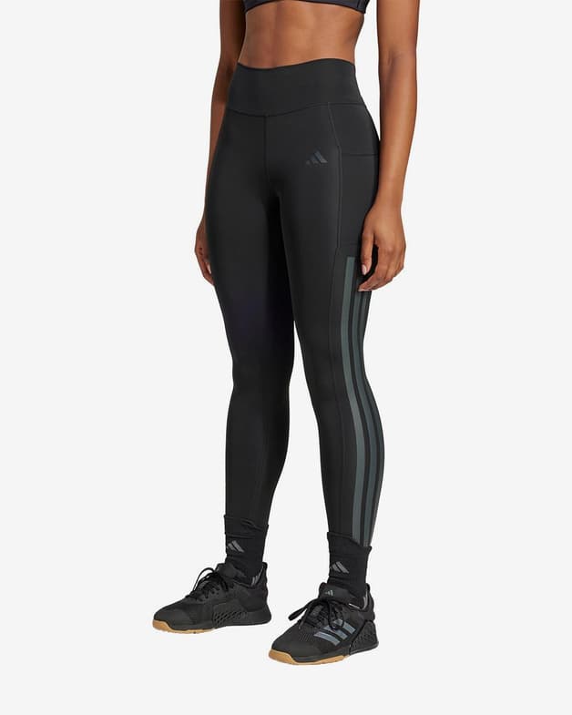 Malla larga adidas Optime 3-Stripe negro puro mujer - #2