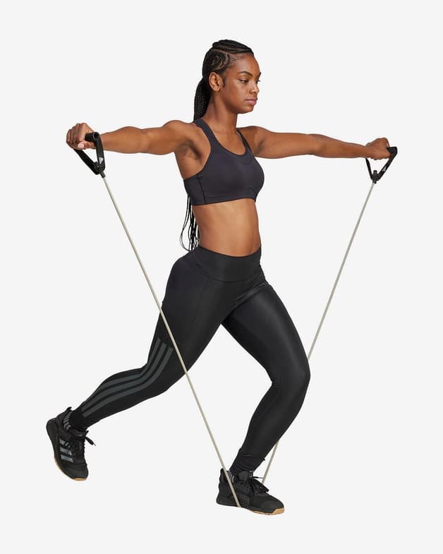 Malla larga adidas Optime 3-Stripe negro puro mujer - #4