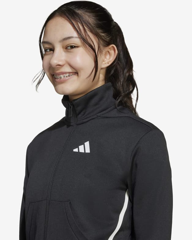 Sudadera adidas Train Essentials Game & Go negro puro blanco junior - #3