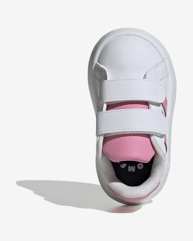 Zapatillas adidas Grand Court Hook and Loop blanco puro rosa bebé - #5
