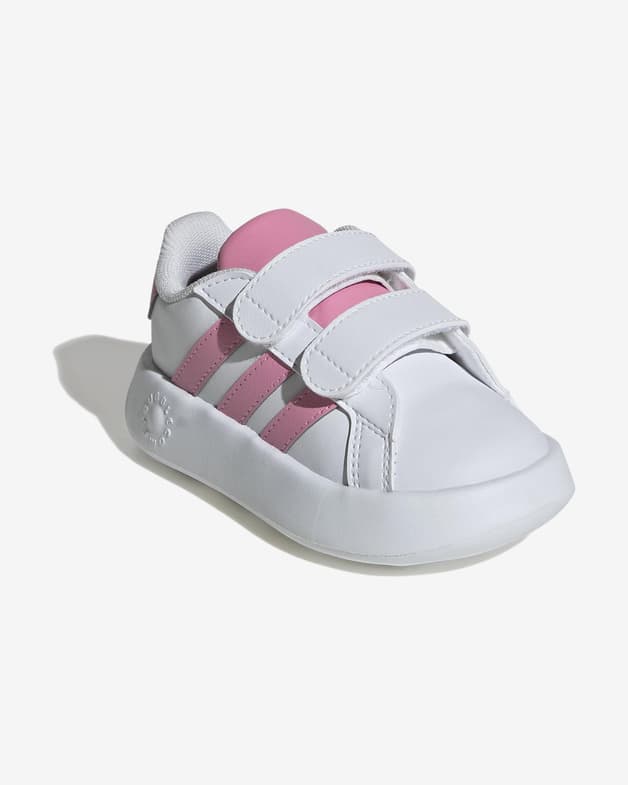 Zapatillas adidas Grand Court Hook and Loop blanco puro rosa bebé - #3