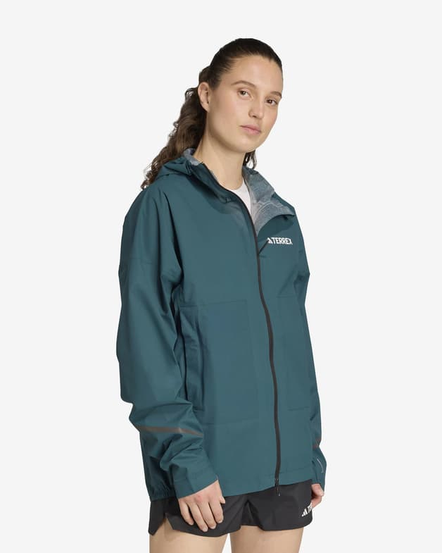 Chaqueta con capucha adidas Terrex Xperior 2.5 Layer Light CLIMAPROOF azul turquesa mujer - #2