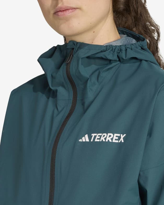Chaqueta con capucha adidas Terrex Xperior 2.5 Layer Light CLIMAPROOF azul turquesa mujer - #6