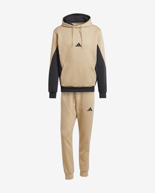 Chándal adidas Sportswear Fleece Colorblock beige negro - #1