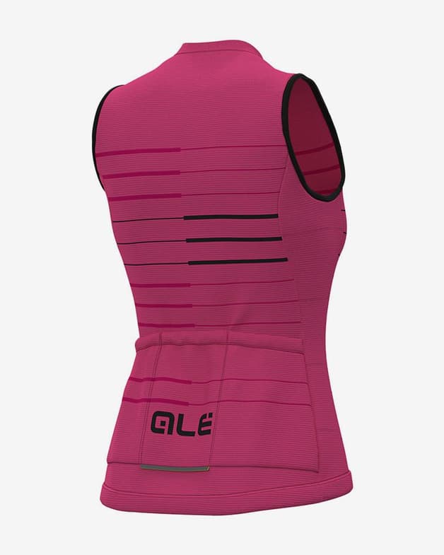 Maillot Alé Ergo sin mangas rosa negro mujer - #2