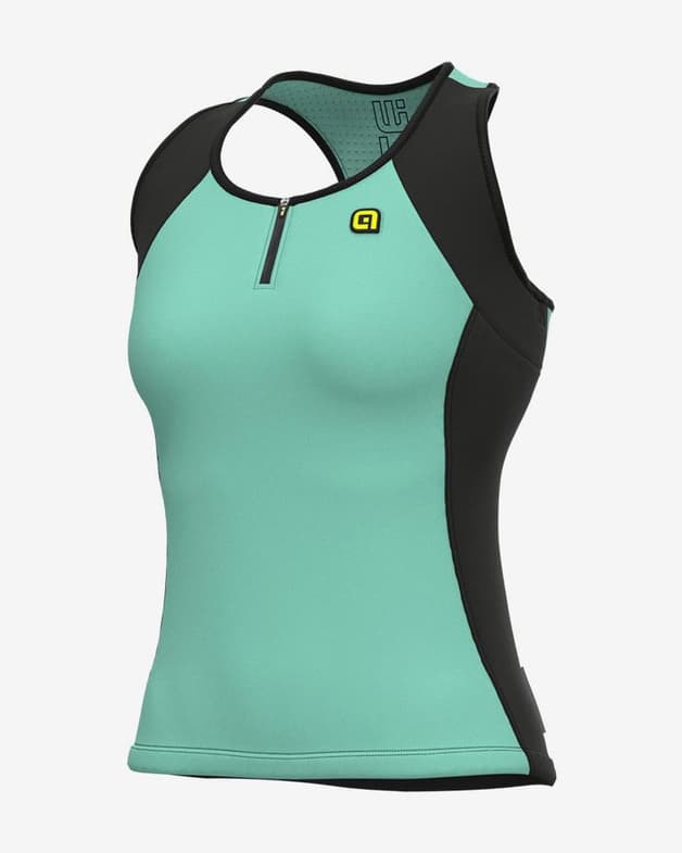 Maillot Alé Color Block sin mangas azul claro negro mujer - #1