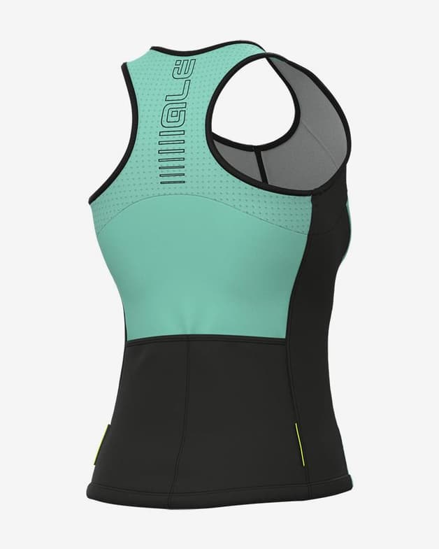 Maillot Alé Color Block sin mangas azul claro negro mujer - #2