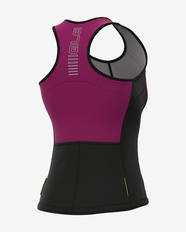 Maillot Alé Color Block sin mangas lila negro mujer - #2