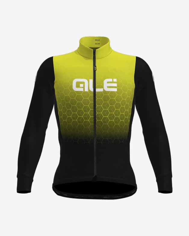 Maillot Alé Hexagon Limited Edition manche longue jaune - #4