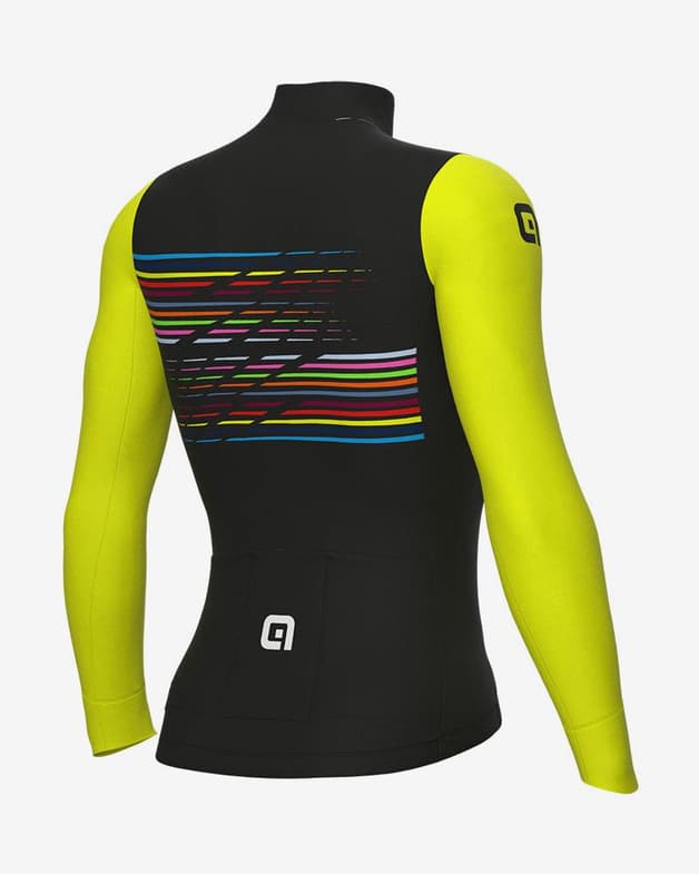 Maillot Alé PRR Logo manche longue noir jaune multicolore - #2